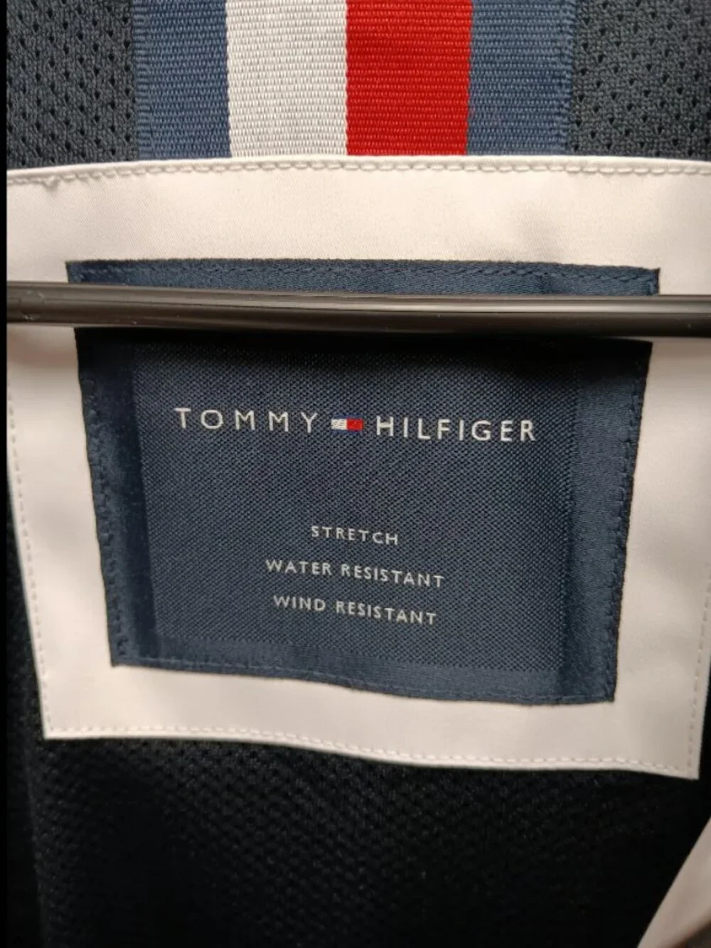 Men's Tommy Hilfiger White Zip Up Windbreaker Jacket Size XL NWT ORG $175